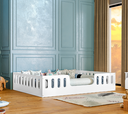 Ver imagem 1 de Cama Casal Design Montessoriana Helo Branco + Luminária Led