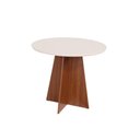 Ver imagem 3 de Conjunto Mesa Paraty Redonda com 4 Cadeiras Paraty - Bagum Bege Off White