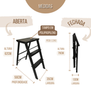 Ver imagem 6 de Escada Dobravel Banqueta 3 Degraus