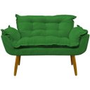 Ver imagem 7 de Namoradeira Decorativa Confortável Para Sala Recepção Consultório  Manicure Alice Suede