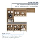 Ver imagem 5 de Cozinha Completa Modulada 4 Peças 5 Portas 3 Gavetas 100% MDF Mista