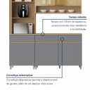 Ver imagem 4 de Cozinha Completa Modulada 4 Peças 5 Portas 3 Gavetas 100% MDF Mista