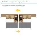 Ver imagem 7 de Cozinha Completa Modulada 4 Peças 5 Portas 3 Gavetas 100% MDF Mista