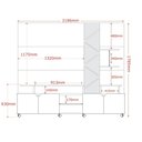 Ver imagem 4 de Home para Tv até 55 Led Frisado 2,10m Lukaliam Móveis