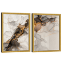 Ver imagem 1 de Quadro Decorativo Duo Abstrato Mármore Moderno