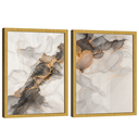 Ver imagem 3 de Quadro Decorativo Duo Abstrato Mármore Moderno