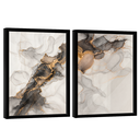 Ver imagem 5 de Quadro Decorativo Duo Abstrato Mármore Moderno
