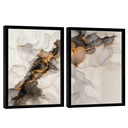Ver imagem 4 de Quadro Decorativo Duo Abstrato Mármore Moderno