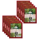 Ver imagem 1 de Kit 10 Porta Retrato Molduras 20x25 Vermelho