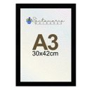 Ver imagem 3 de Kit 2 Porta Retrato Molduras A3 30x42  Preto
