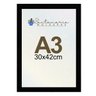Kit 2 Porta Retrato Molduras A3 30x42  Preto - 3