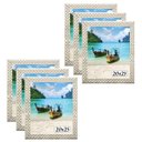 Ver imagem 1 de Kit 6 Molduras Porta Retrato 20x25 3cm Relevo Bege