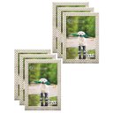 Ver imagem 1 de Kit 6 Molduras Porta Retrato 20x30 3cm Relevo Bege