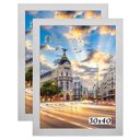 Ver imagem 1 de Kit 2 Porta Retrato Molduras 30x40 Branco