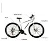 Bicicleta Aro 29 Quadro 17 Aço Freio a Disco Mecânico 21 Marchas - Dropp - Branco/Preto - 2
