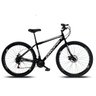Bicicleta Aro 29 Quadro 17 Aço Freio a Disco Mecânico 21 Marchas - Dropp - Preto/Branco - 1