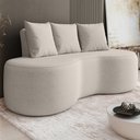 Ver imagem 2 de Sofa 2 Lugares Organico Ibiza 160 Cm Boucle Cru Vazzano