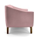Ver imagem 4 de Sofá 2 Lugares Odeon D07 140cm Base Madeira Veludo Rosa - D’Rossi