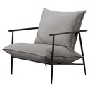Ver imagem 1 de Poltrona Decorativa Linho Cinza Agnes