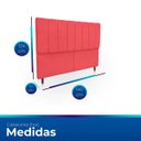 Ver imagem 6 de Cabeceira Estofada Moderna e Elegante para Cama de Casal 140 Eros Suede