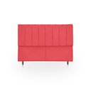 Ver imagem 1 de Cabeceira Estofada Moderna e Elegante para Cama de Casal 140 Eros Suede