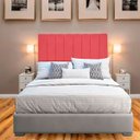 Ver imagem 2 de Cabeceira Estofada Moderna e Elegante para Cama de Casal 140 Eros Suede