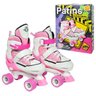 Patins 4 Rodas Tenis Ajustavel All Style Classico 29 ao 32 Retro Rosa - 2