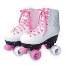Ver imagem 1 de Patins Retrô 4 Rodas Roller Feminino Tamanho 32 Classico Branco (DMR5167 / R32)