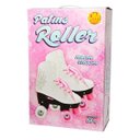 Ver imagem 2 de Patins Retrô 4 Rodas Roller Feminino Tamanho 32 Classico Branco (DMR5167 / R32)