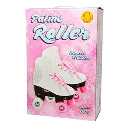 Patins Retrô 4 Rodas Roller Feminino Tamanho 32 Classico Branco (DMR5167 / R32) - 2 Patins Retrô 4 Rodas Roller Feminino Tamanho 32 Classico Branco (DMR5167 / R32) - 2