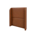 Ver imagem 5 de Cabeceira Solteiro Estofada Ideal para Cama Box 100cm Corino - Avelã Camel