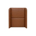Ver imagem 3 de Cabeceira Solteiro Estofada Ideal para Cama Box 100cm Corino - Avelã Camel