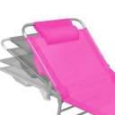 Ver imagem 3 de Espreguiçadeira Slim Pink 100kg Zaka