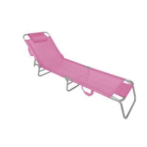 Espreguiçadeira Slim Pink 100kg Zaka