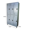Armário Roupeiro Aço 6 Portas Grande Vestiário Academia Locker - 1