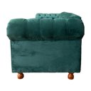 Ver imagem 3 de Sofá Chesterfield Luiz XV Suede Verde Musgo 1,80 / Sala Recepção Decoração