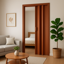 Ver imagem 1 de Porta Sanfonada Pvc 0,72x2,10 Multilit Mogno