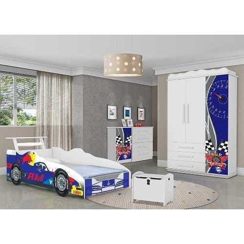 Quarto Infantil Carrinhos Azul Marinho