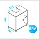 Ver imagem 4 de Gabinete para Banheiro Bbn 01 Versa Brv Móveis