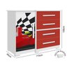 Jogo de Quarto Carro Formula 1 - Vermelho - 3