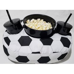 Kit Almofada Com Porta Pipoca 1 Balde + 2 Copos Bola de Futebol APP3008 - 3