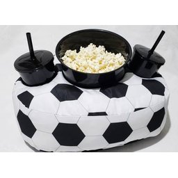 Kit Almofada Com Porta Pipoca 1 Balde + 2 Copos Bola de Futebol APP3008 - 4