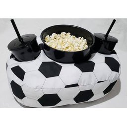 Kit Almofada Com Porta Pipoca 1 Balde + 2 Copos Bola de Futebol APP3008 - 2