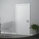 Ver imagem 1 de Kit Porta Branca para Uso Hospitalar e Clinicas 90x210 Cm C/dobradiça Inox Batente de 11,5 À 15cm
