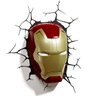 Luminária De Parede Máscara Homem de Ferro Marvel Vingadores 3D Light FX - 1