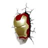 Luminária De Parede Máscara Homem de Ferro Marvel Vingadores 3D Light FX - 4