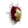 Luminária De Parede Máscara Homem de Ferro Marvel Vingadores 3D Light FX - 3