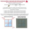 Persiana Horizontal Pvc 25mm Block Luxo 100larg X 160alt Branca - Quarto/sala/ Escritório/cozinha/la - 10