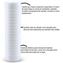 Ver imagem 4 de Kit 2 Refil Acqua 230RH 9.3/4' POE Filtro Acquabios Caixa de Água Ranhurado