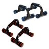 Apoio Flexao Fixo Braço Musculaçao Fortalecimento Exercicios Fit Azul Ou Laranja ABMIDIA BSL-JS001 - 2